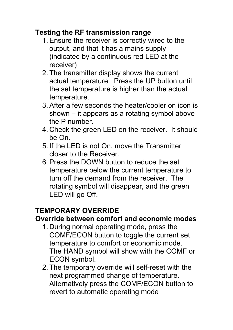 TFC Group STTR/F User Manual | Page 17 / 19