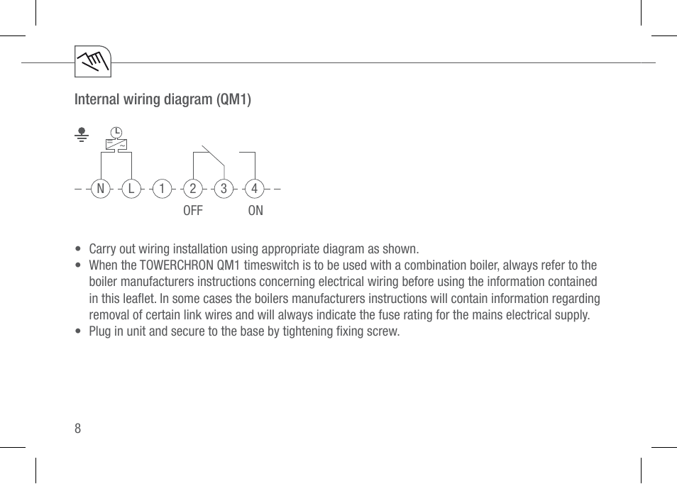 TFC Group Towerchron QM2 User Manual | Page 8 / 20