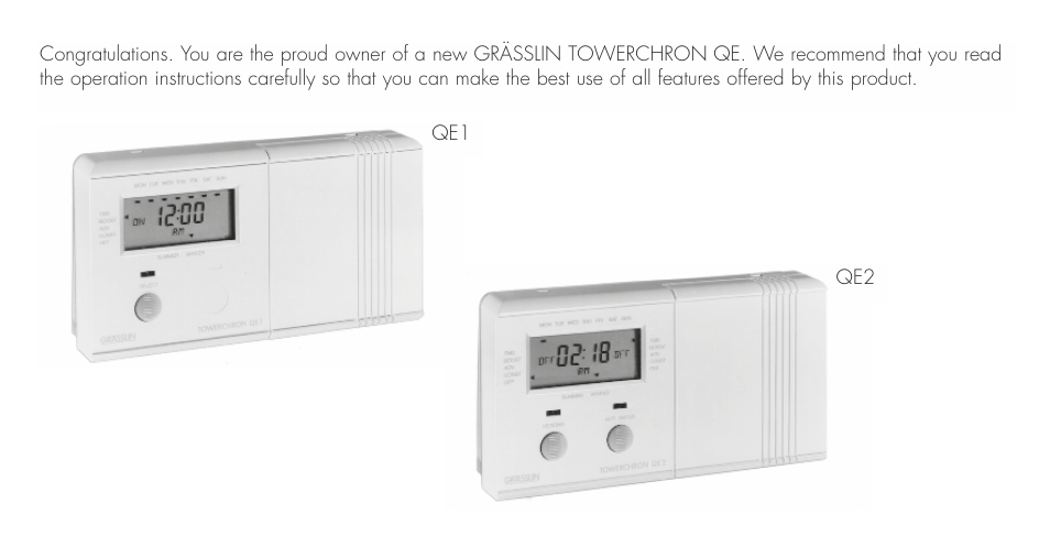 TFC Group Towerchron QE2 User Manual | Page 2 / 48