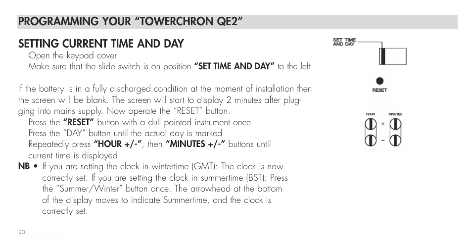 TFC Group Towerchron QE2 User Manual | Page 28 / 48