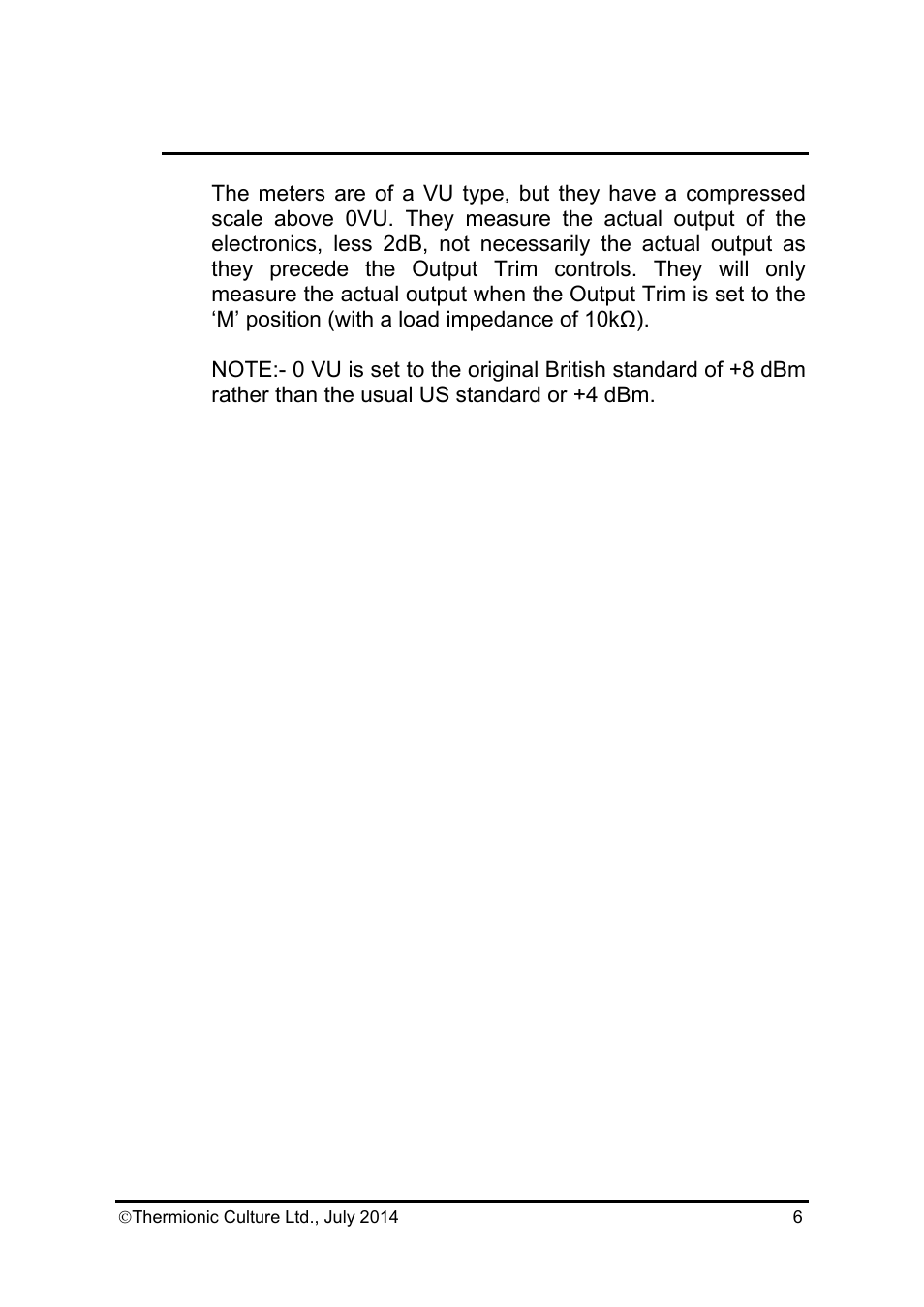 Thermionic Culture THE EARLYBIRD 4 4  Channel mic. Pre amp User Manual | Page 7 / 11