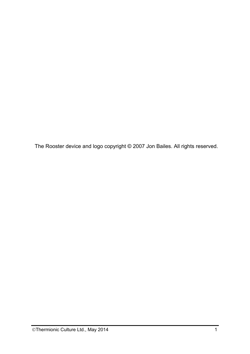 Rooster2_manual v1_text | Thermionic Culture THE ROOSTER 2 2 Channel mic, pre amp with eq User Manual | Page 2 / 15