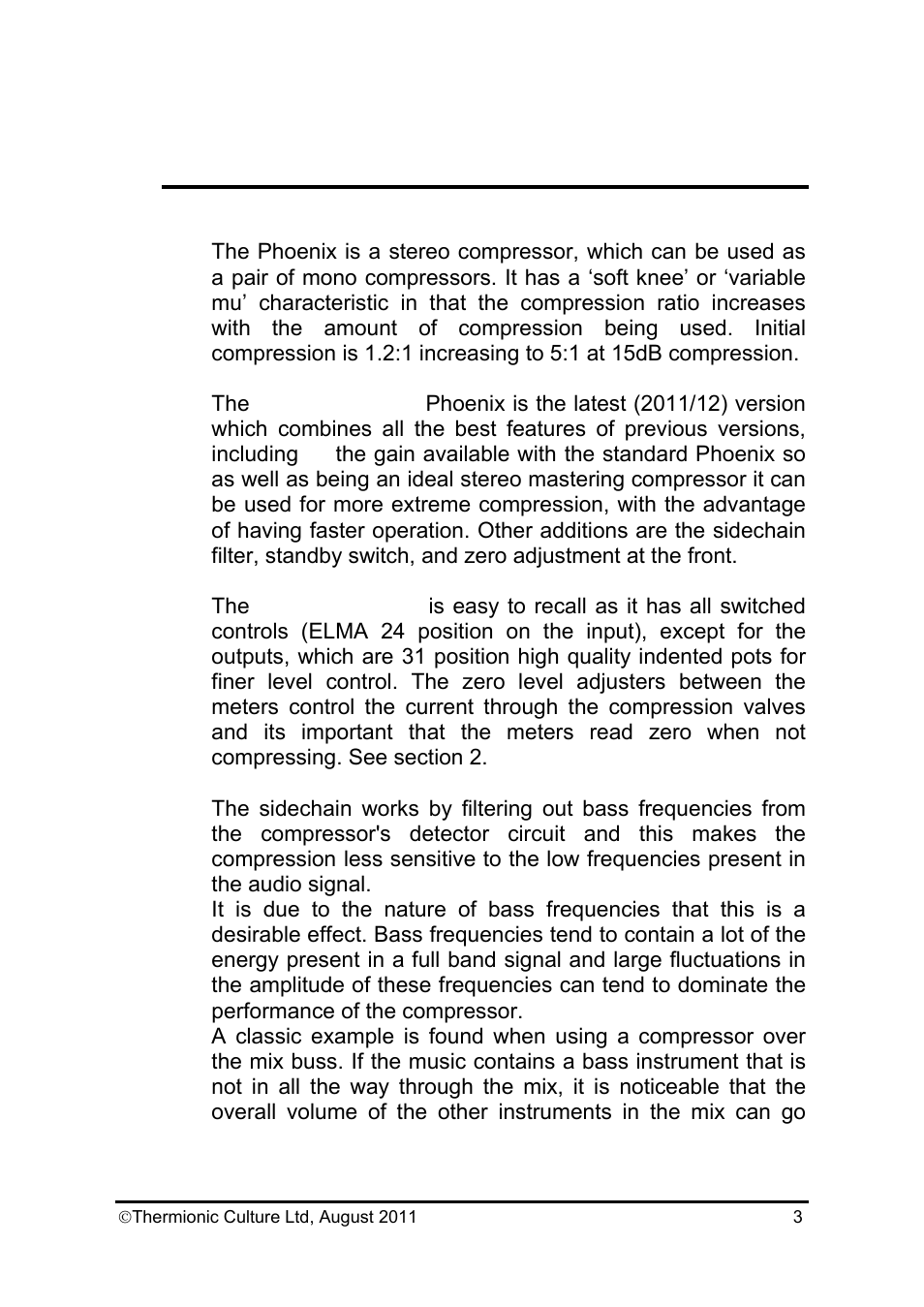 Thermionic Culture THE PHOENIX Mastering Plus User Manual | Page 4 / 13