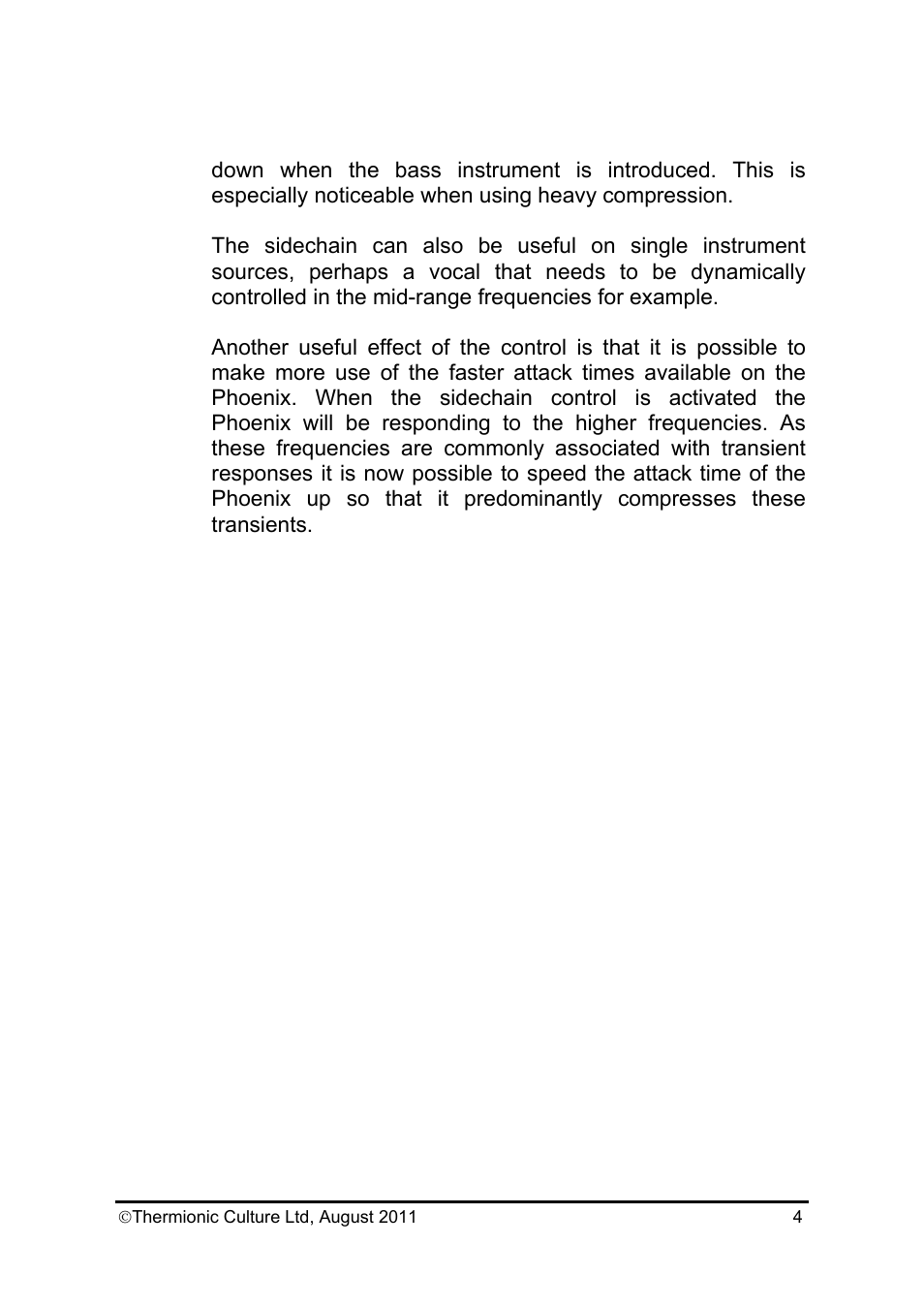 Thermionic Culture THE PHOENIX Mastering Plus User Manual | Page 5 / 13