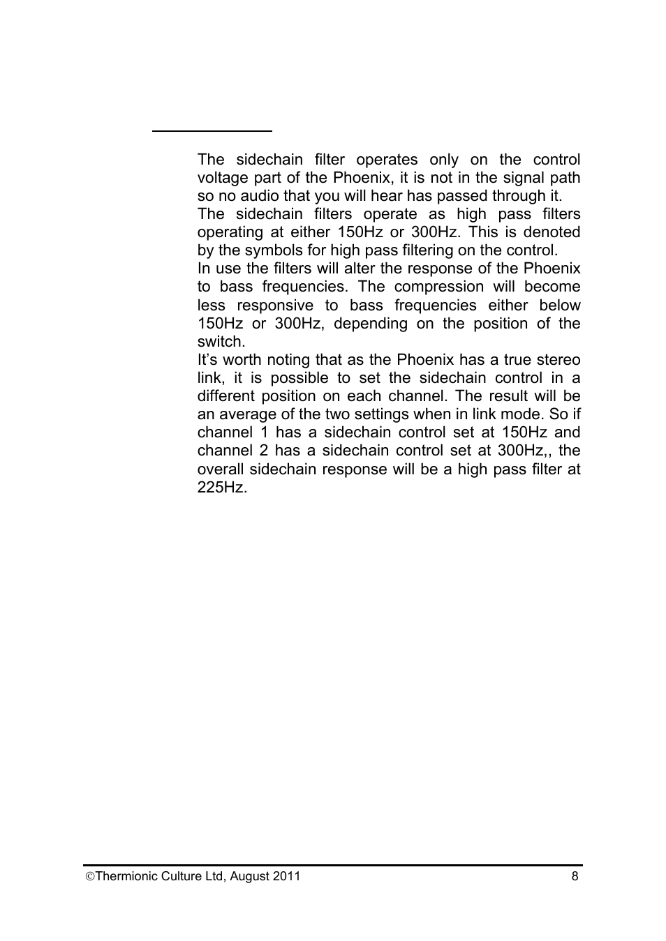 Thermionic Culture THE PHOENIX Mastering Plus User Manual | Page 9 / 13