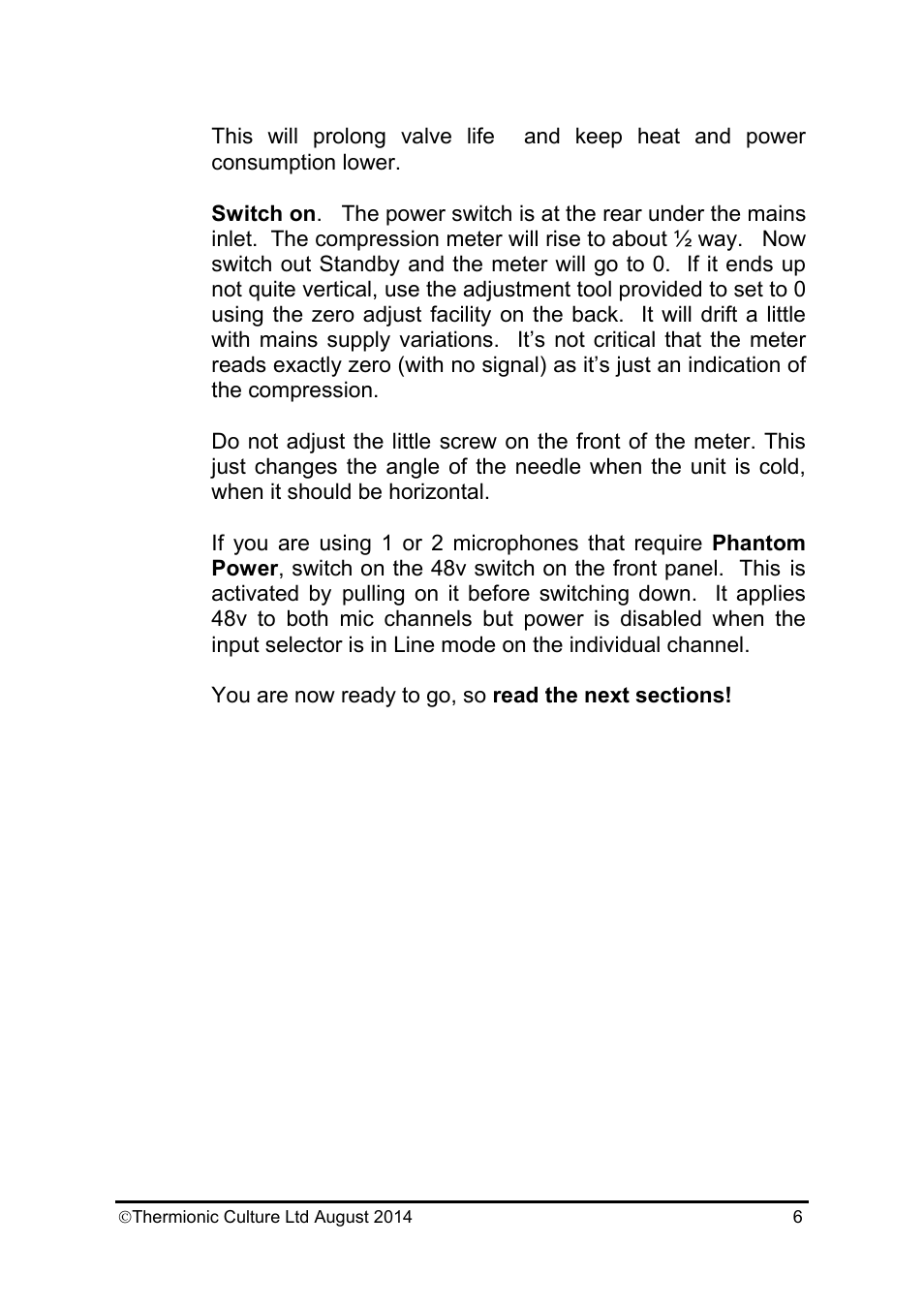 Thermionic Culture THE NIGHTINGALE 2 Dual mic. Amp/equaliser+ compressor User Manual | Page 7 / 20