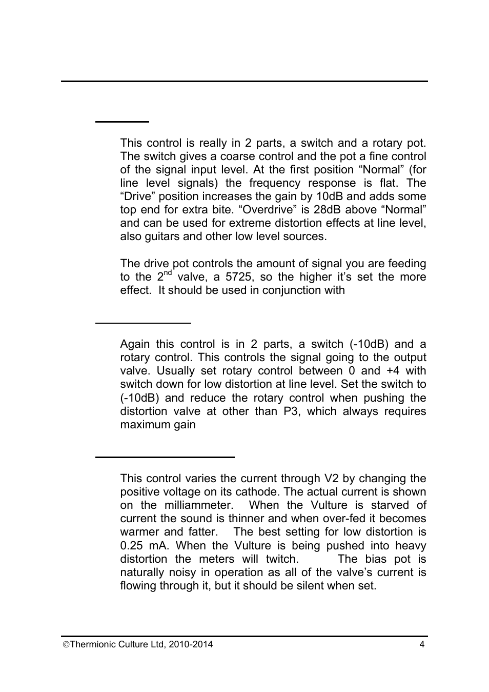 Thermionic Culture THE CULTURE VULTURE Mastering Plus User Manual | Page 5 / 12