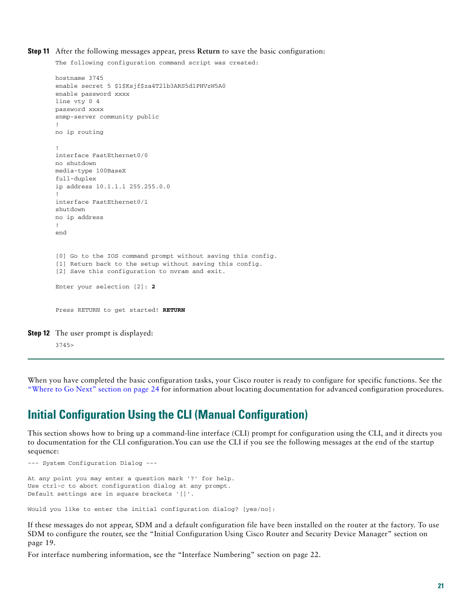 Cisco 3745 User Manual | Page 21 / 32