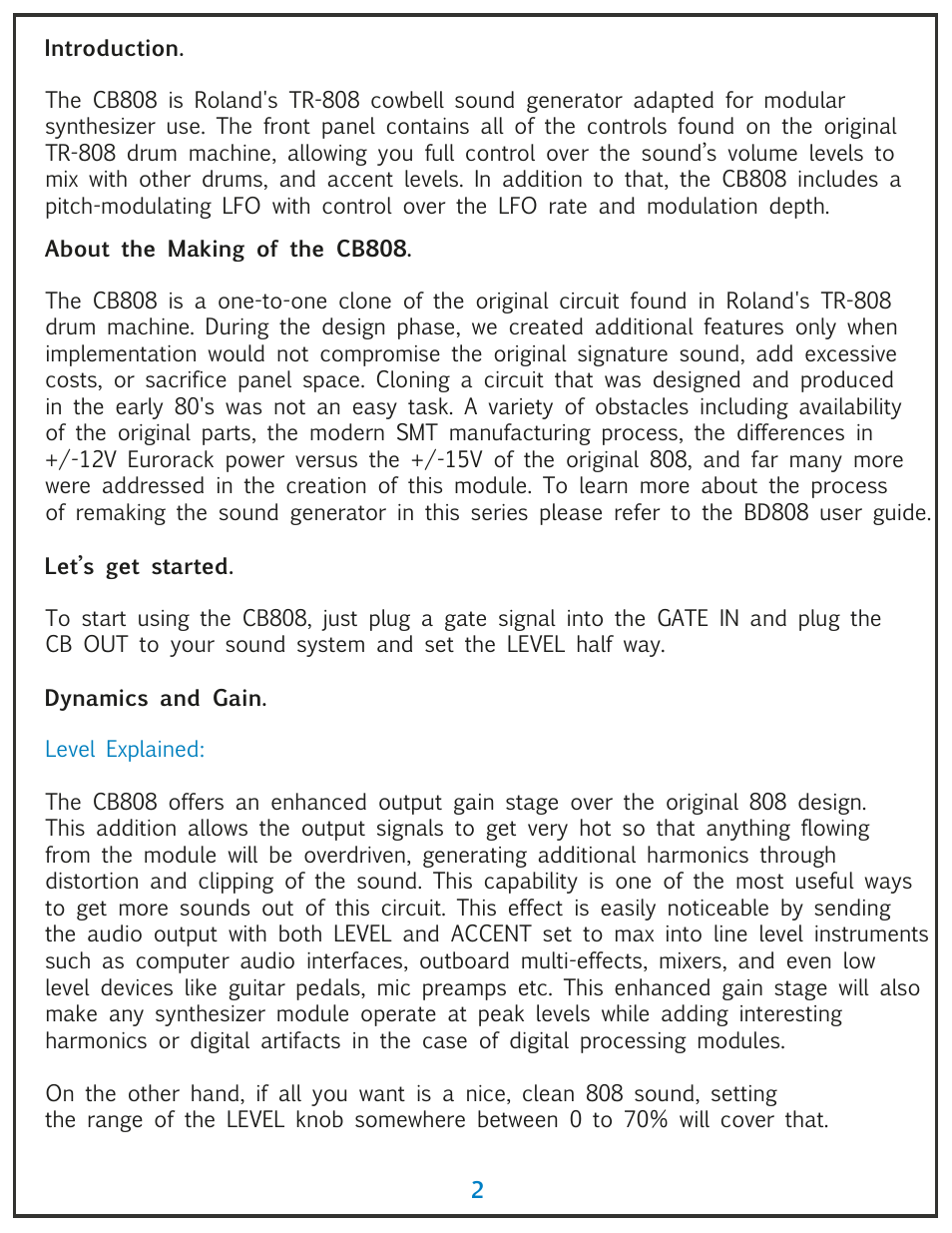 Tiptop CB808 Cow Bell User Manual | Page 2 / 5
