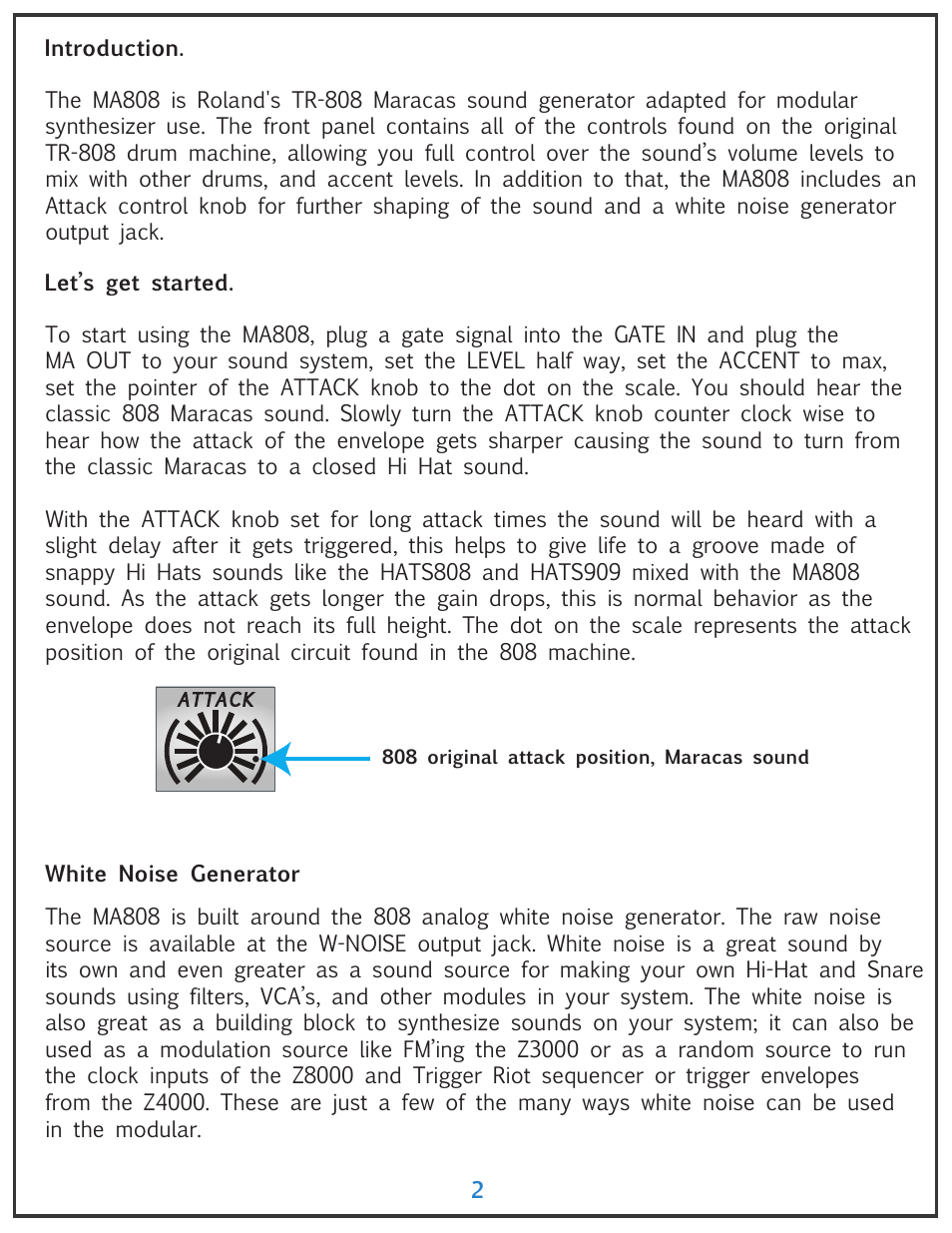 Tiptop MA808 Maracas User Manual | Page 2 / 4