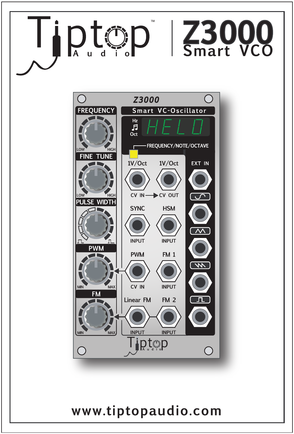 Tiptop Z3000 Smzrt VCO User Manual | 19 pages