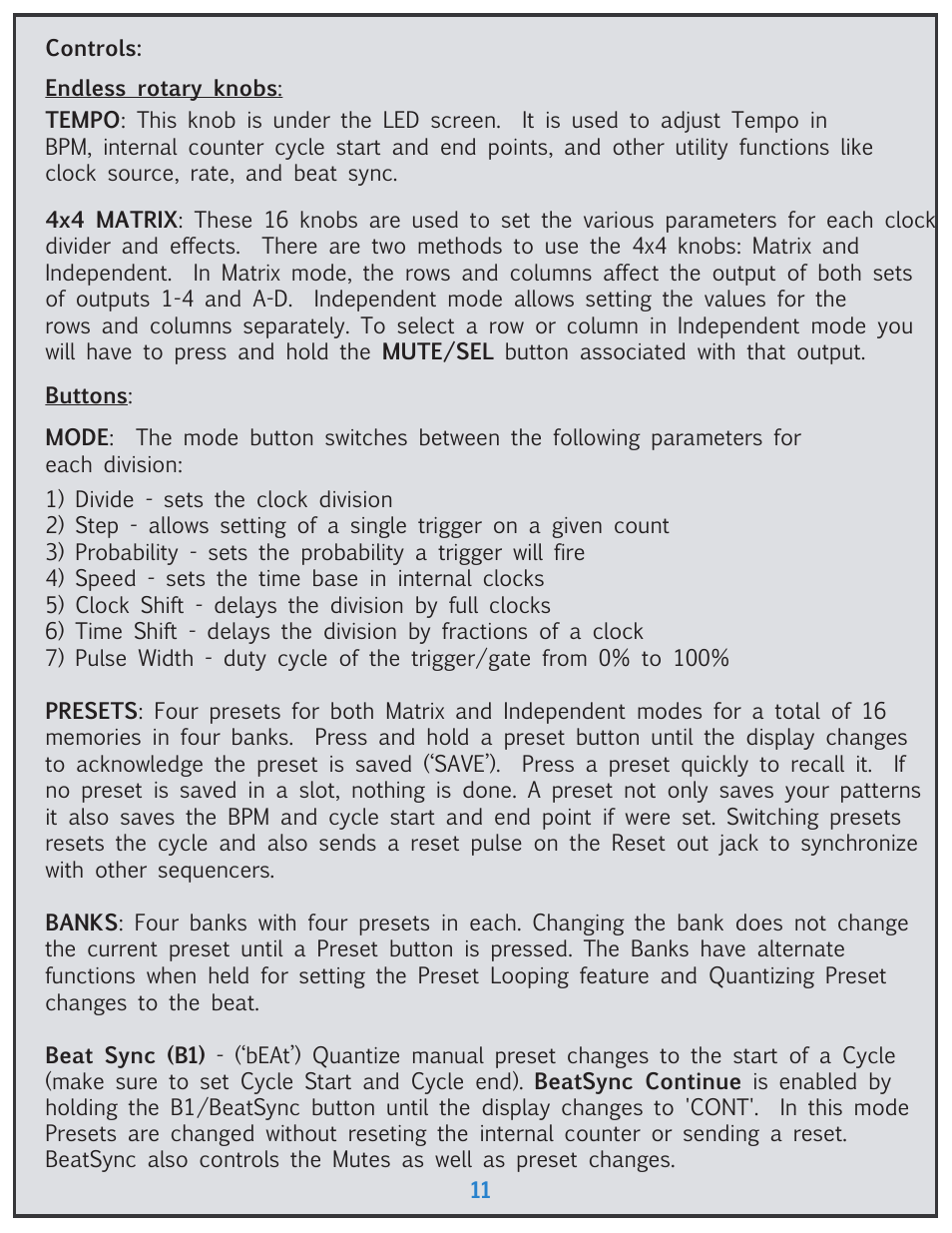 Tiptop Trigger Riot User Manual | Page 11 / 22