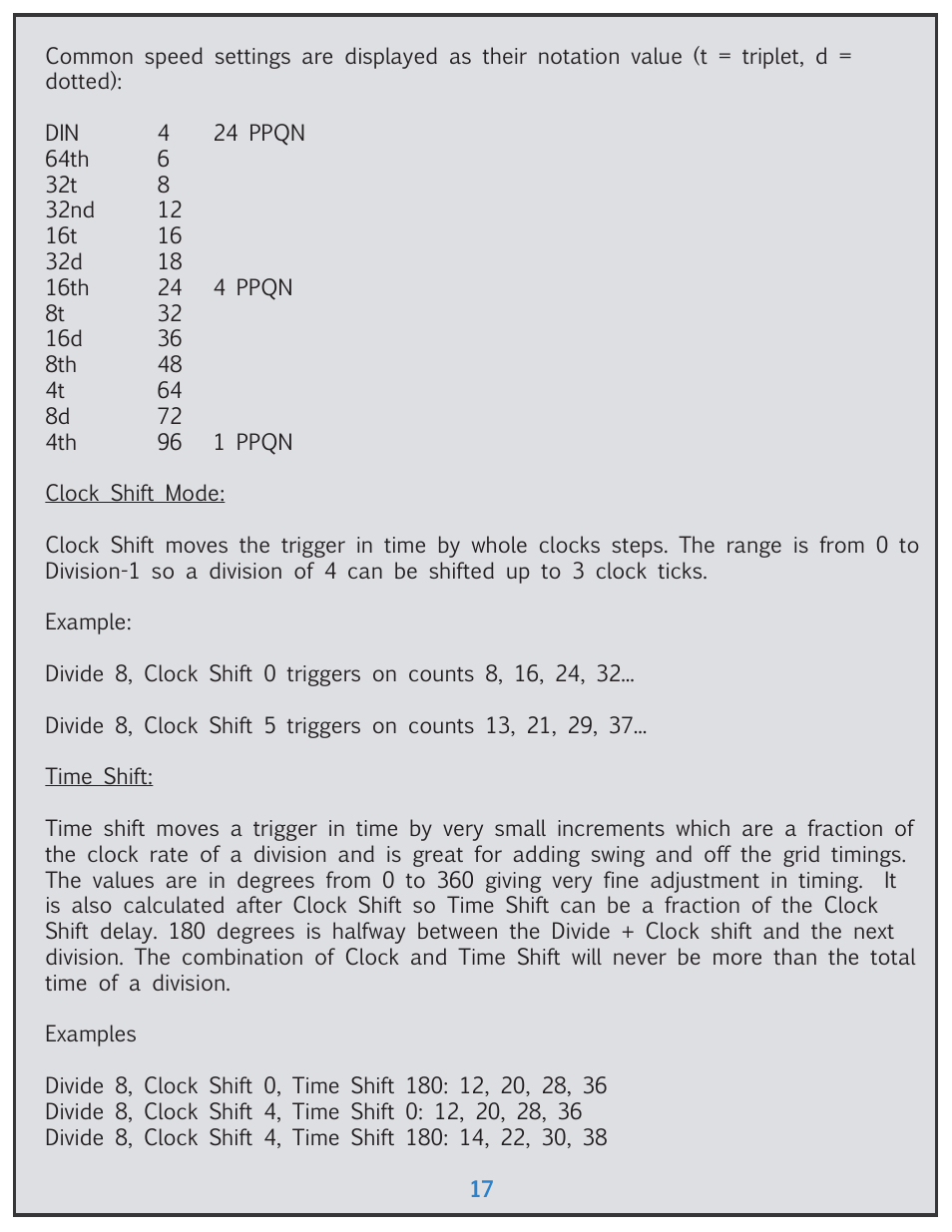 Tiptop Trigger Riot User Manual | Page 17 / 22
