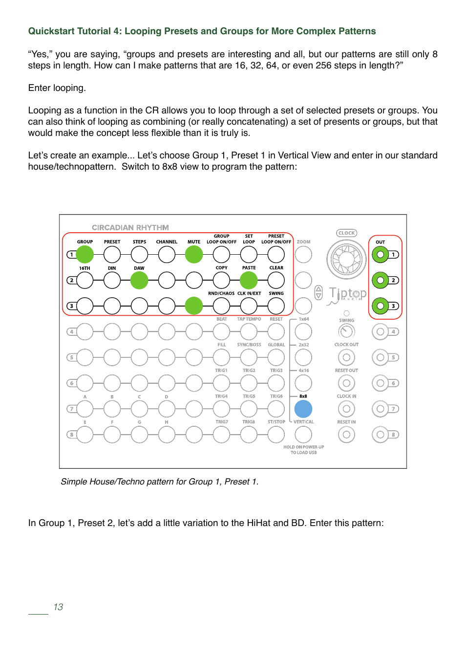 Tiptop Circadian Rhythms User Manual | Page 15 / 46