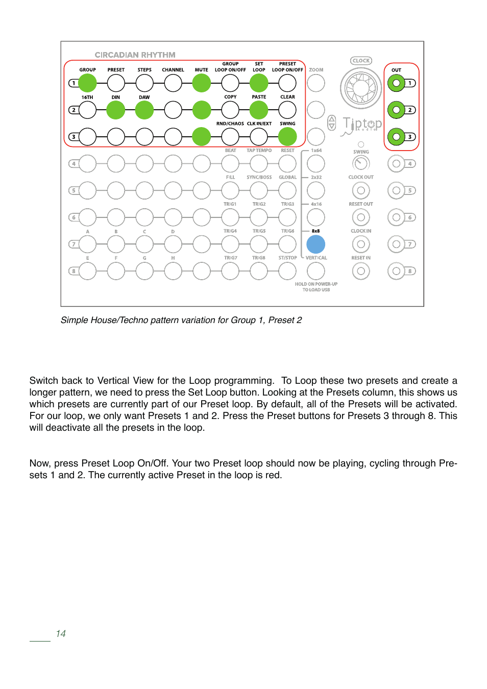 Tiptop Circadian Rhythms User Manual | Page 16 / 46