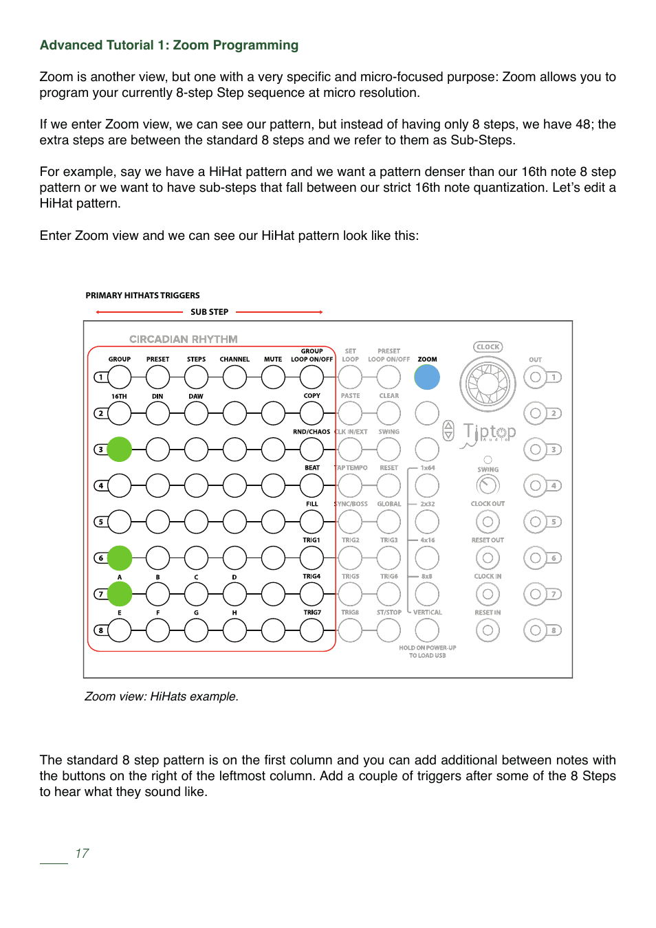 Tiptop Circadian Rhythms User Manual | Page 19 / 46