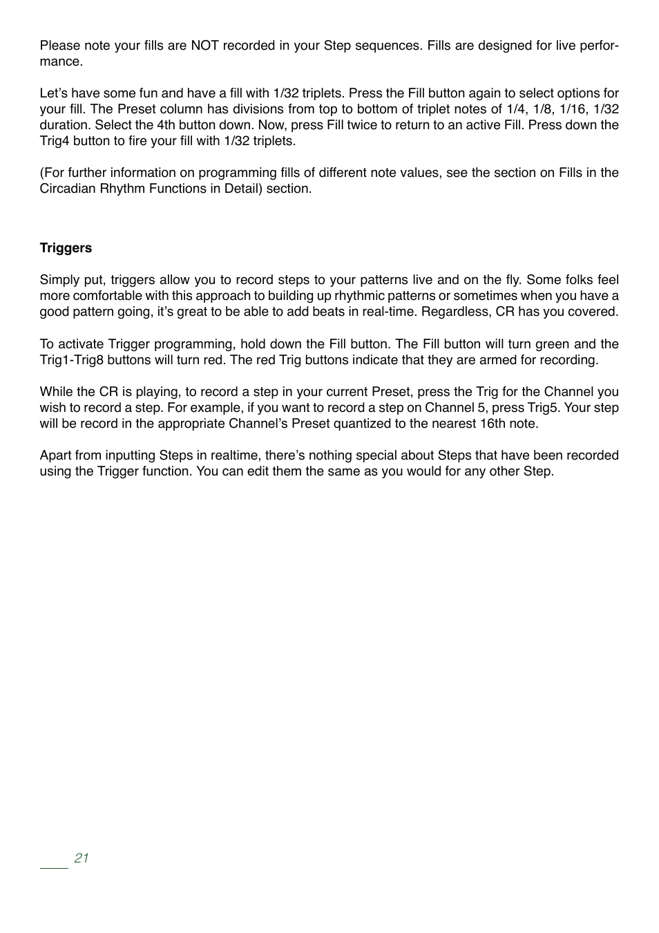 Tiptop Circadian Rhythms User Manual | Page 23 / 46