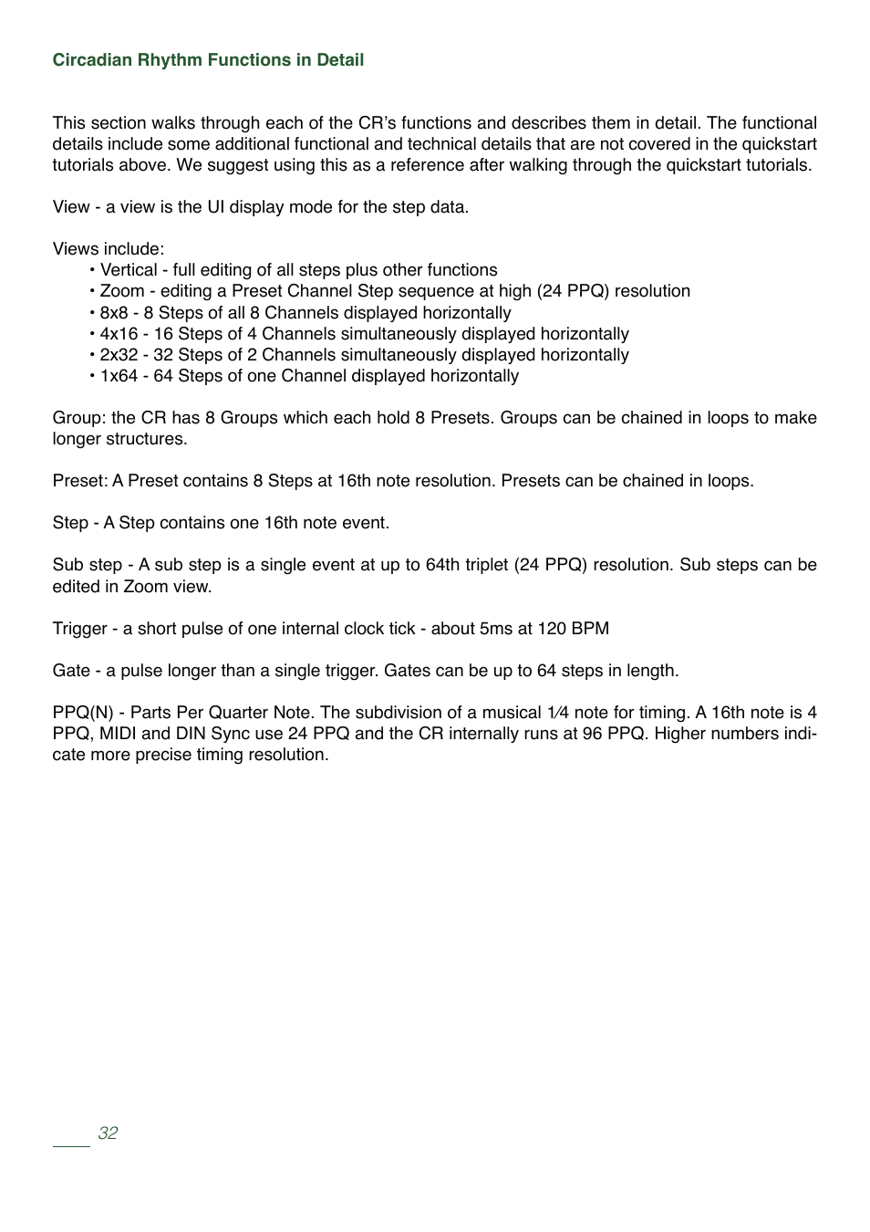 Tiptop Circadian Rhythms User Manual | Page 34 / 46