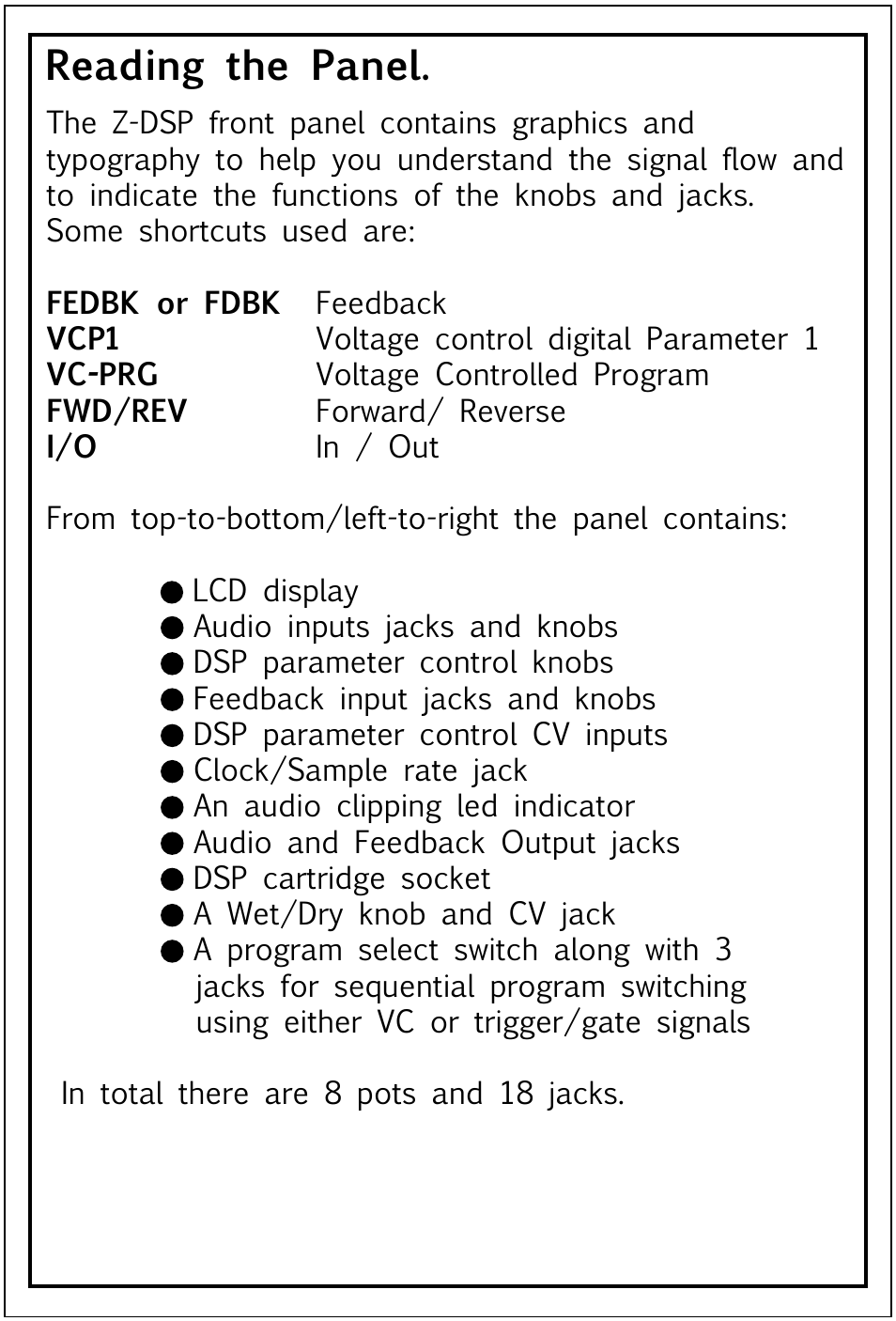 Tiptop Z-DSP User Manual | Page 9 / 19