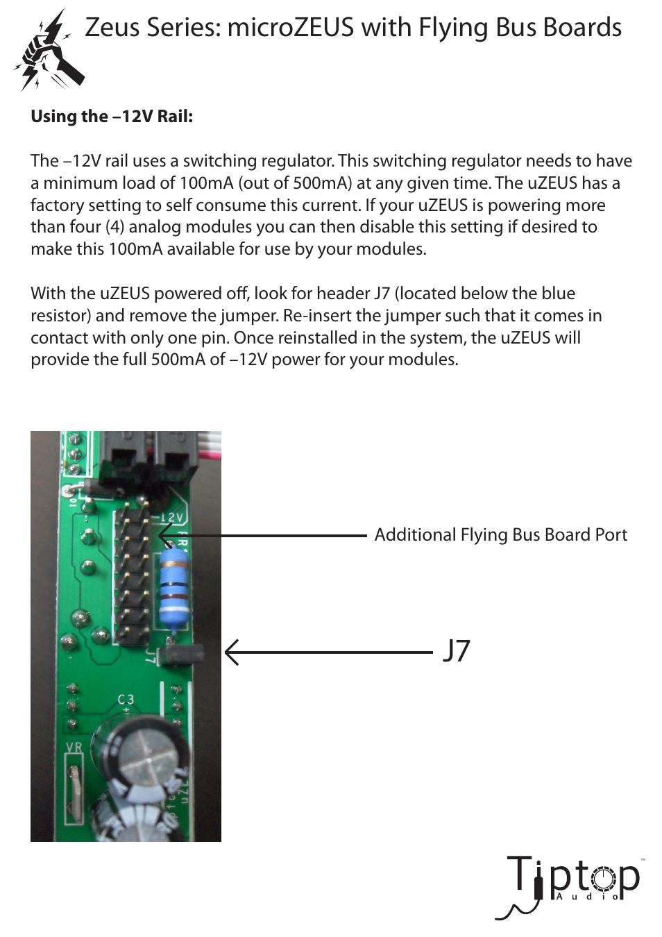 Zeus series: microzeus with flying bus boards | Tiptop µZEUS Flying User Manual | Page 4 / 5
