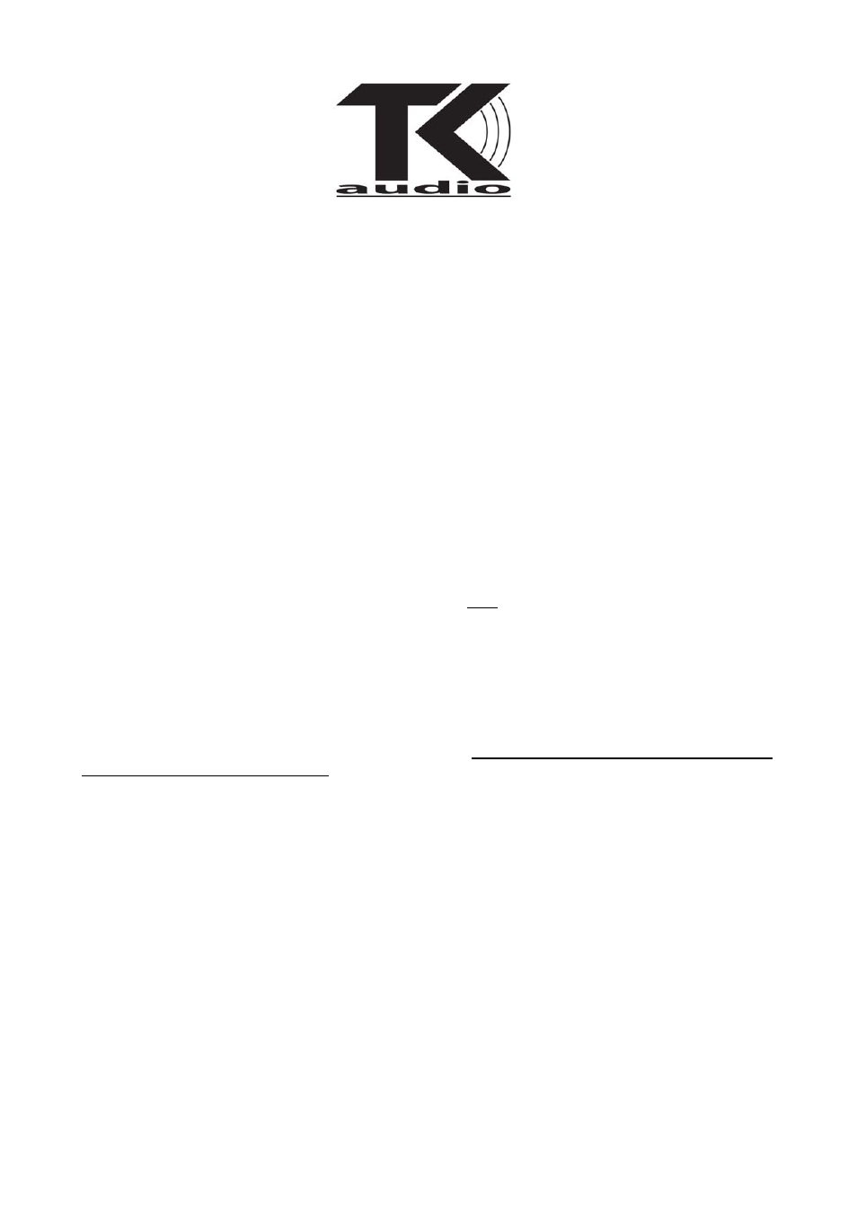 TK Audio DP1mk3 User Manual | 2 pages