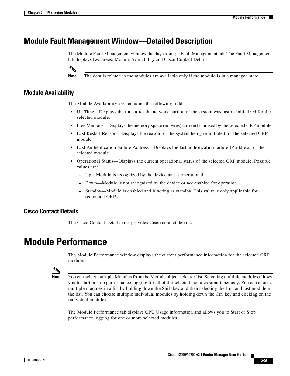 Module availability, Cisco contact details, Module performance | Cisco 10700 User Manual | Page 9 / 16