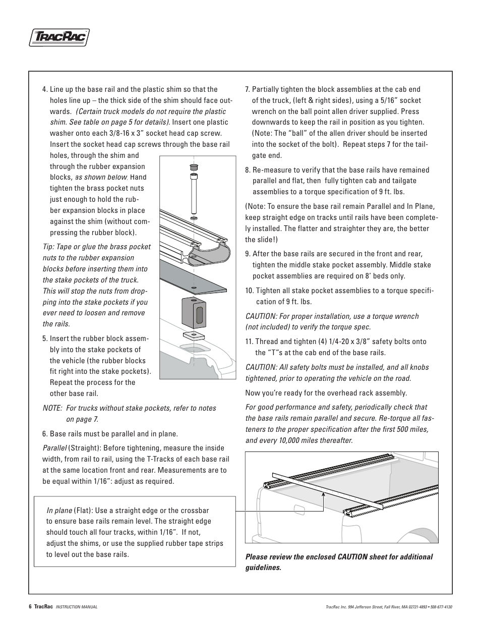 TracRac IM TracRac User Manual | Page 6 / 12