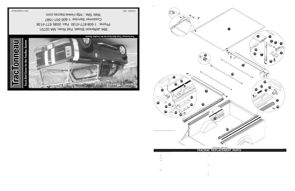 TracRac IM TracTonnuea User Manual | 2 pages