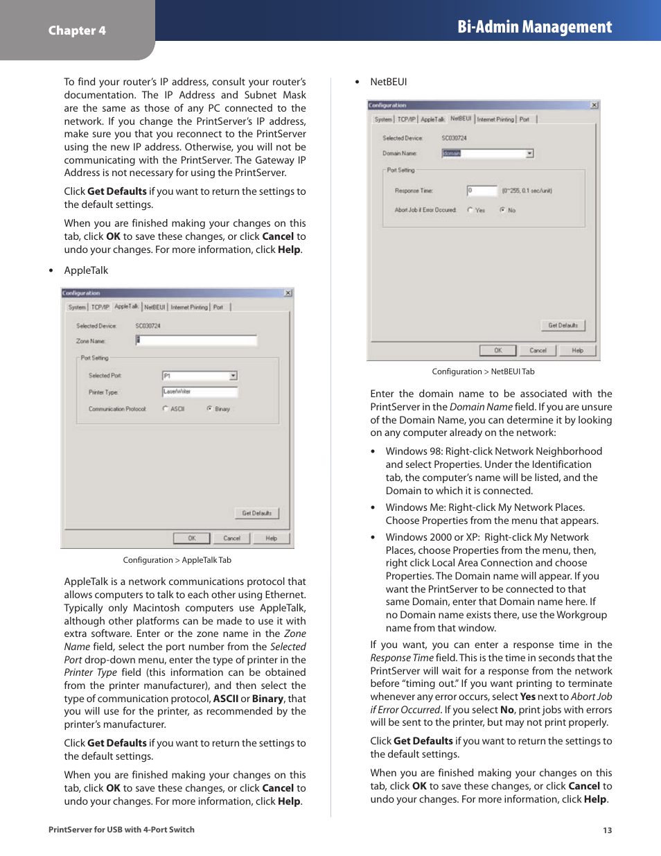 Bi-admin management | Cisco PSUS4 User Manual | Page 16 / 41