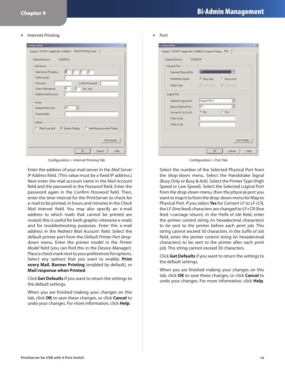 Bi-admin management | Cisco PSUS4 User Manual | Page 17 / 41