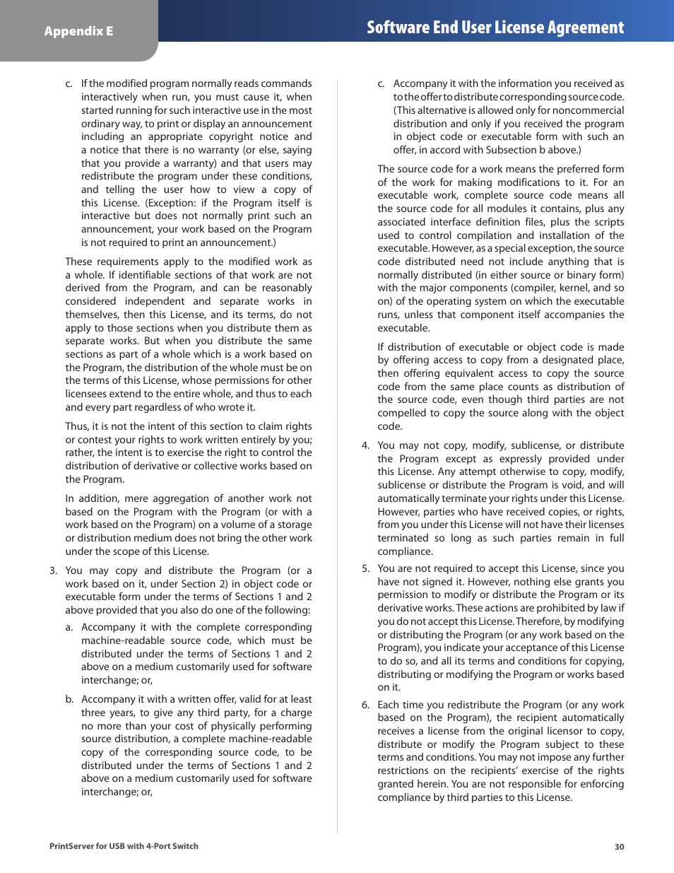 Software end user license agreement | Cisco PSUS4 User Manual | Page 33 / 41