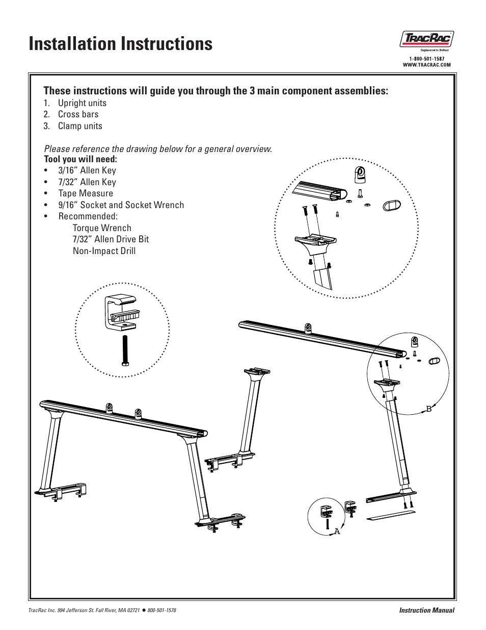 Installation instructions | TracRac IM TracONE User Manual | Page 5 / 18