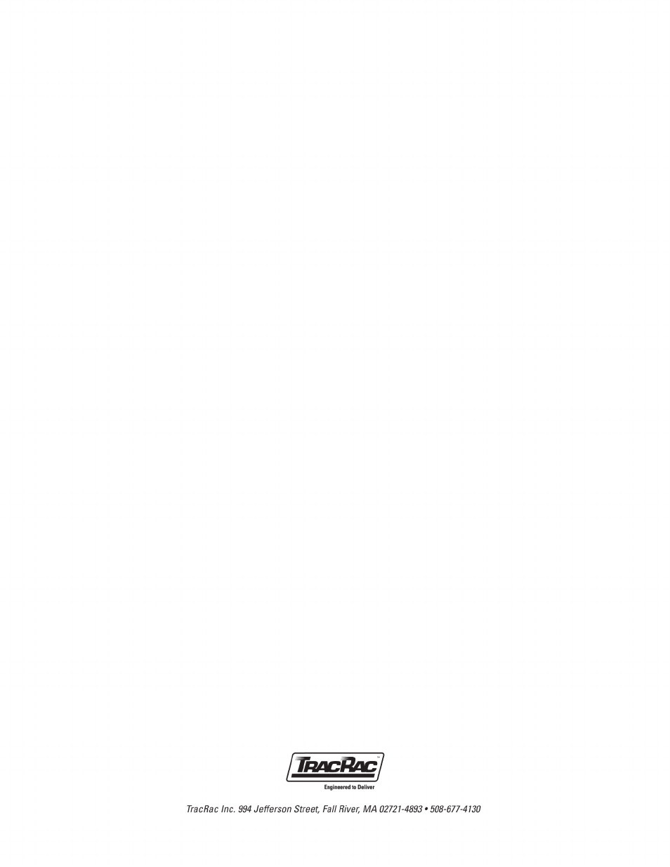 TracRac IM CabRac User Manual | Page 8 / 8