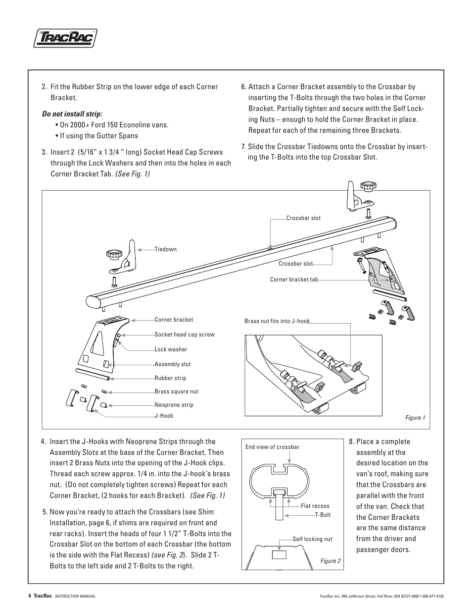 TracRac IM TracVan Single User Manual | Page 4 / 8