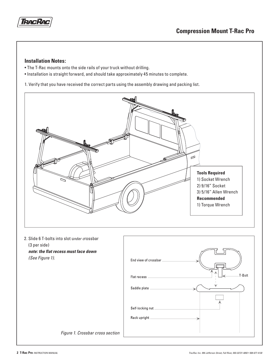 Compression mount t-rac pro | TracRac IM T-Rac Pro User Manual | Page 2 / 8