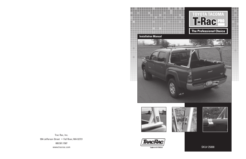 TracRac IM T-Rac Pro Tacoma User Manual | 4 pages