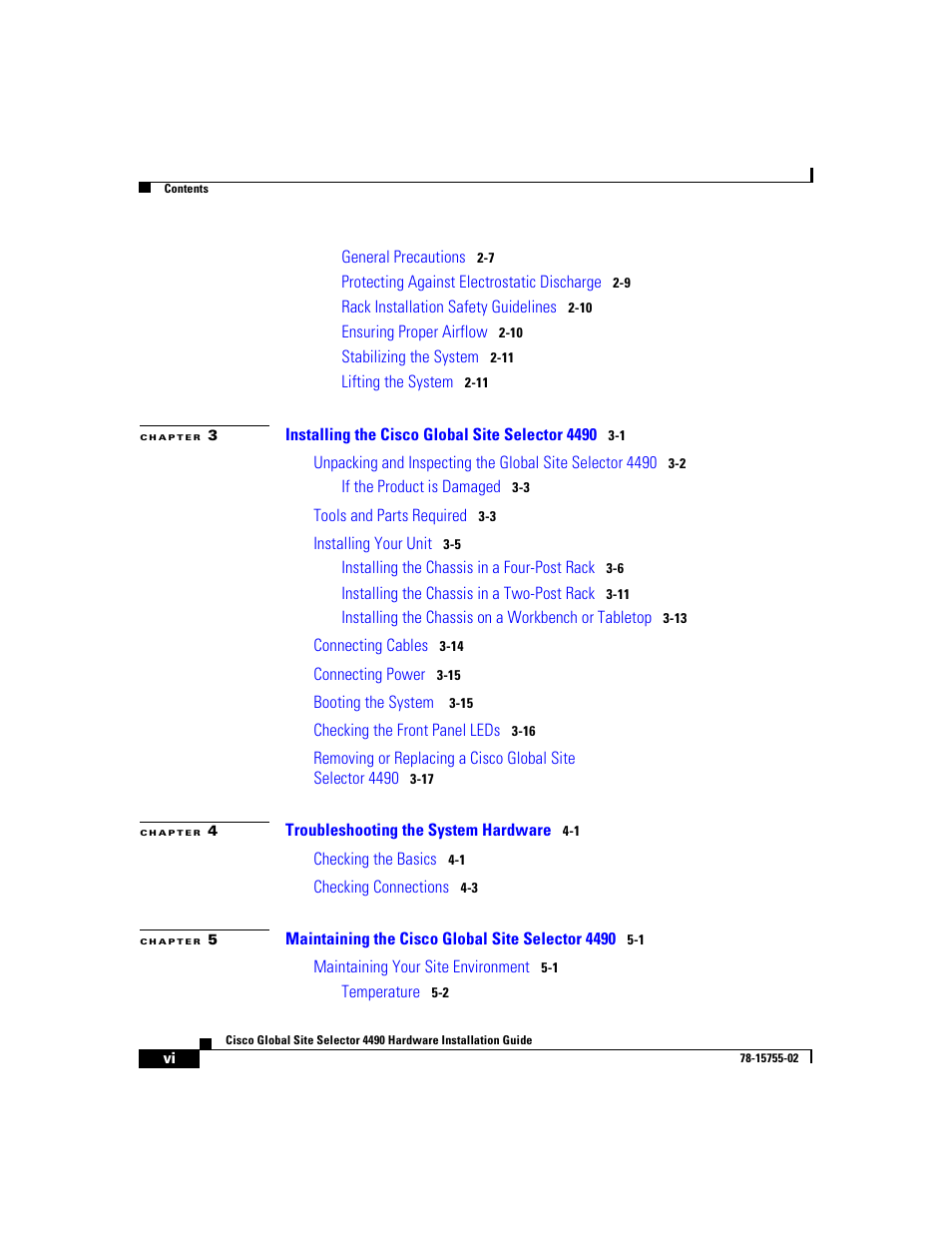 Cisco 4490 User Manual | Page 6 / 92