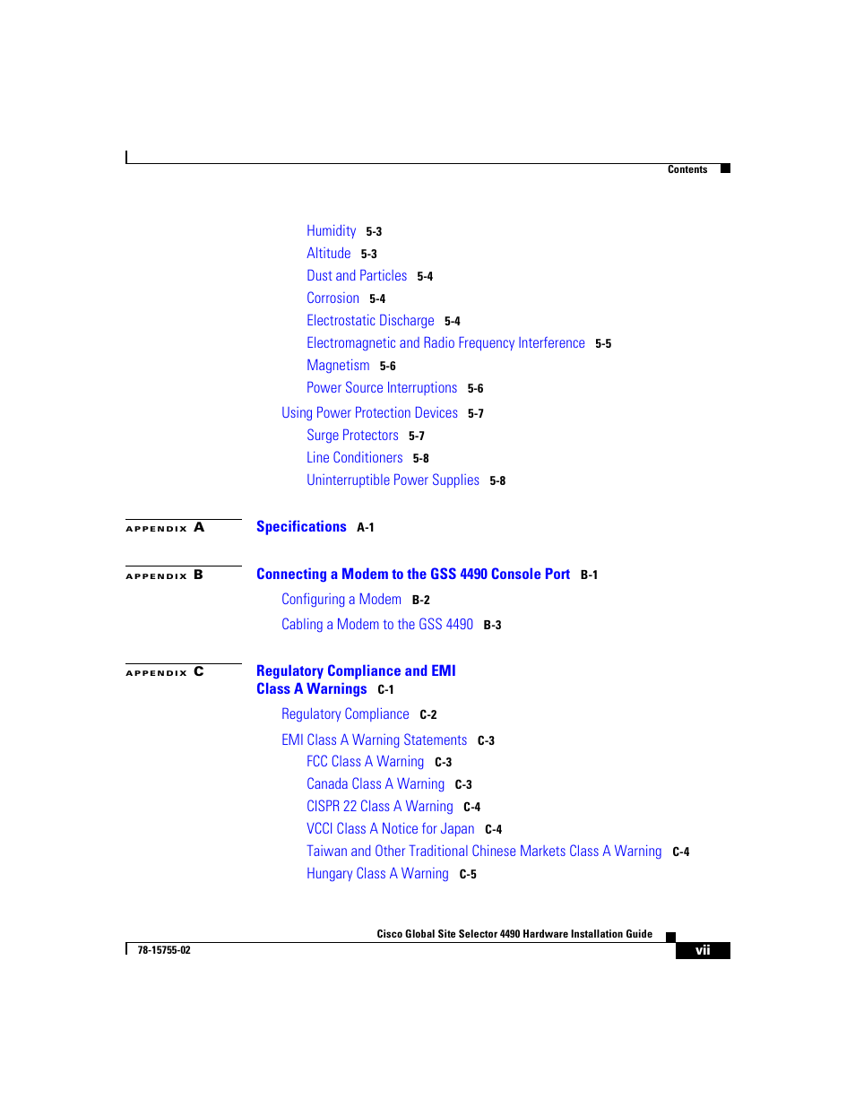 Cisco 4490 User Manual | Page 7 / 92