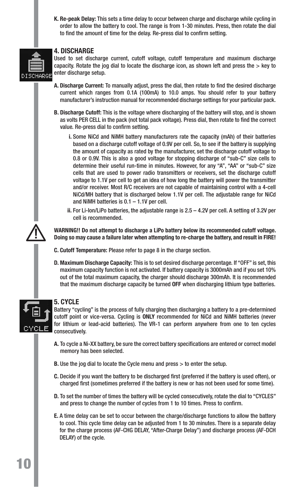 TrakPower VR-1 Dual Racing Charger User Manual | Page 10 / 24