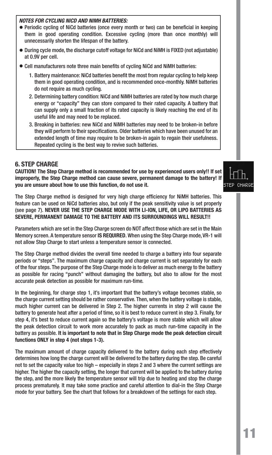 TrakPower VR-1 Dual Racing Charger User Manual | Page 11 / 24