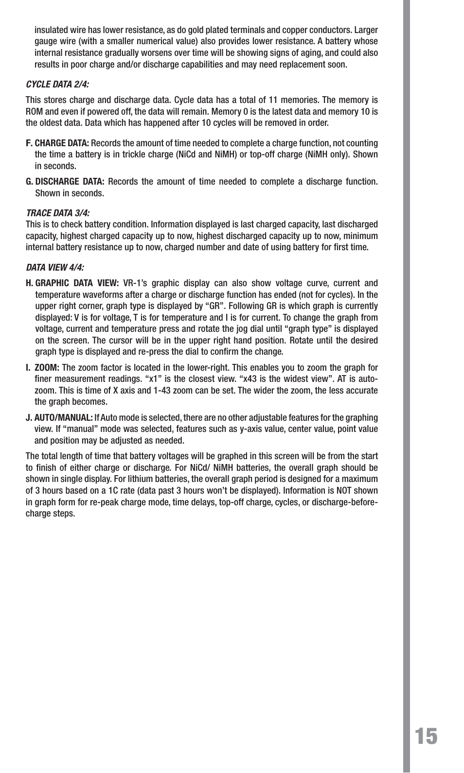 TrakPower VR-1 Dual Racing Charger User Manual | Page 15 / 24