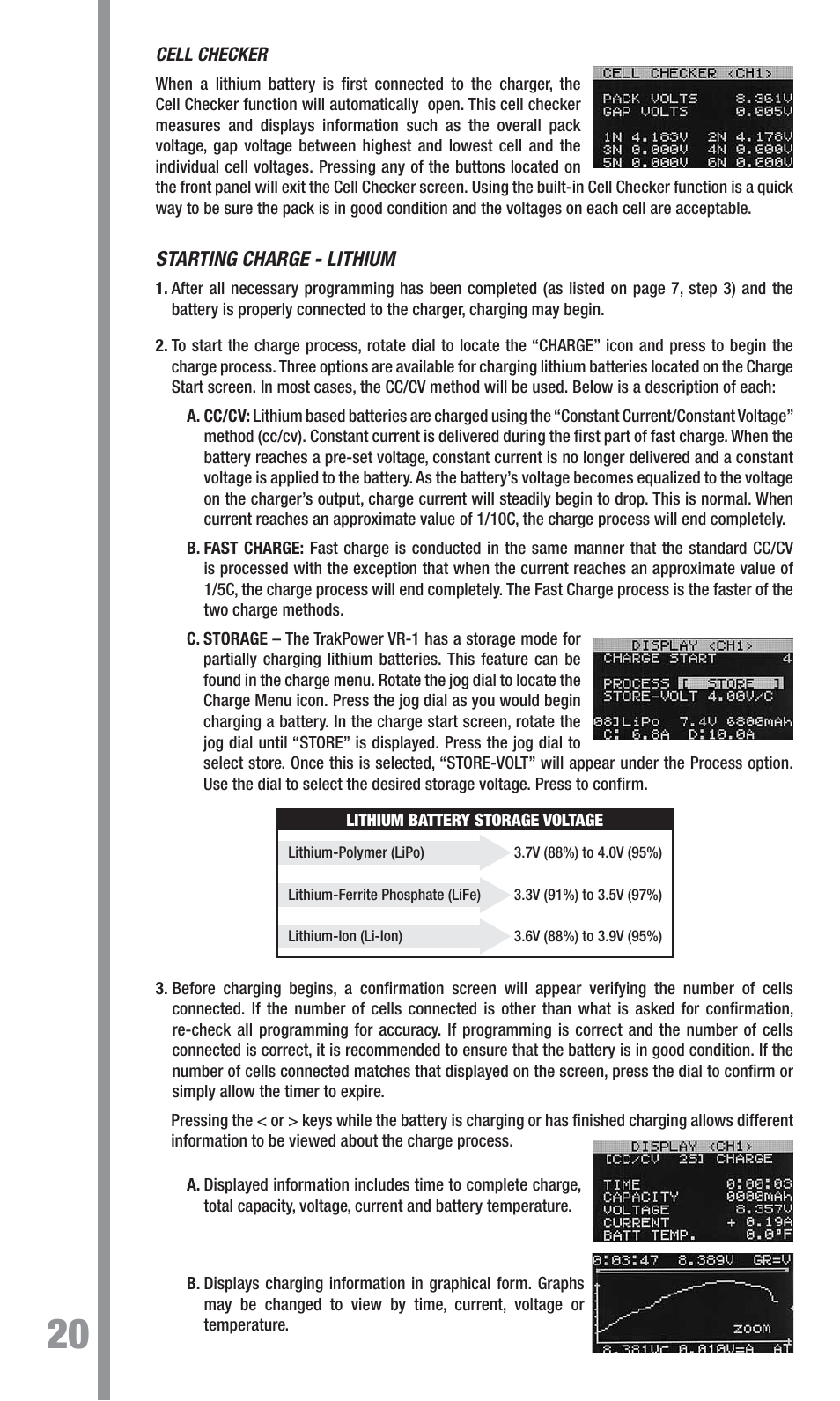 TrakPower VR-1 Dual Racing Charger User Manual | Page 20 / 24