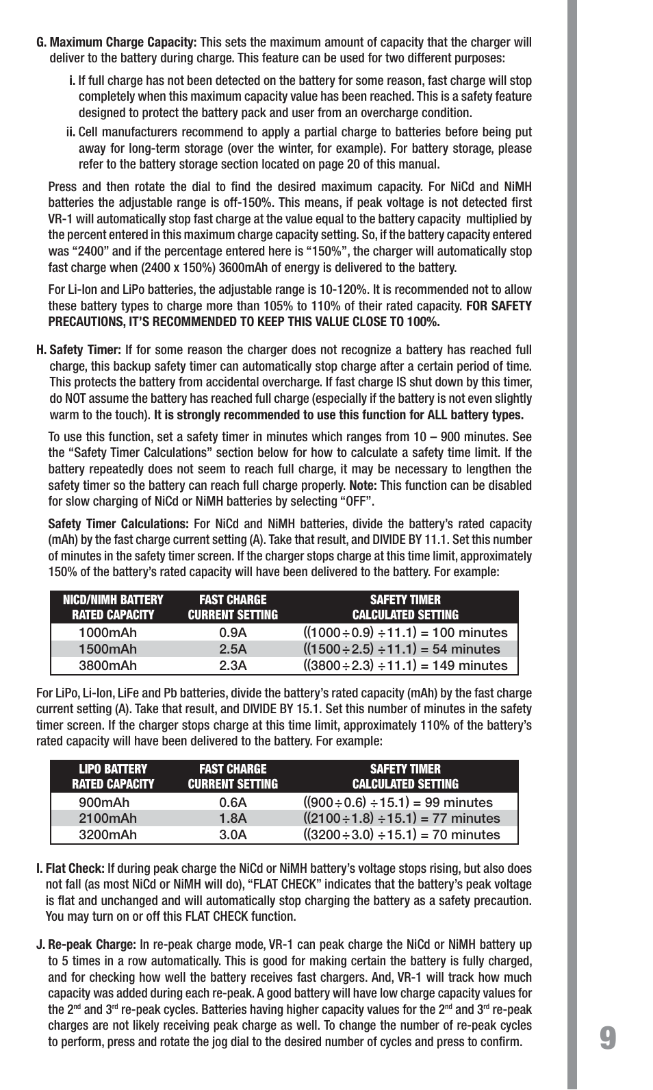 TrakPower VR-1 Dual Racing Charger User Manual | Page 9 / 24