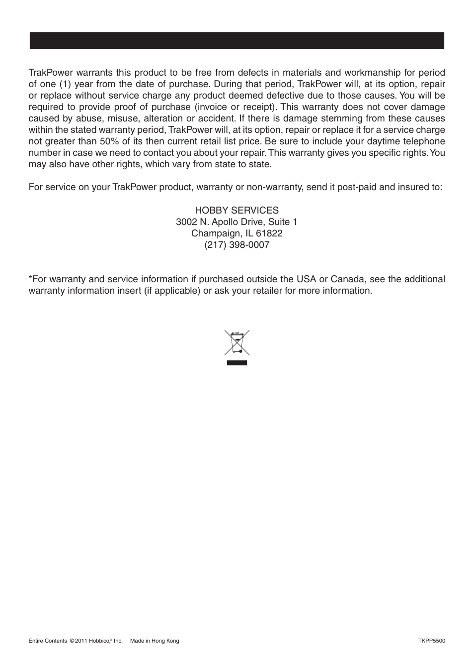 TrakPower 25A 12V Racing Power Supply User Manual | Page 4 / 4