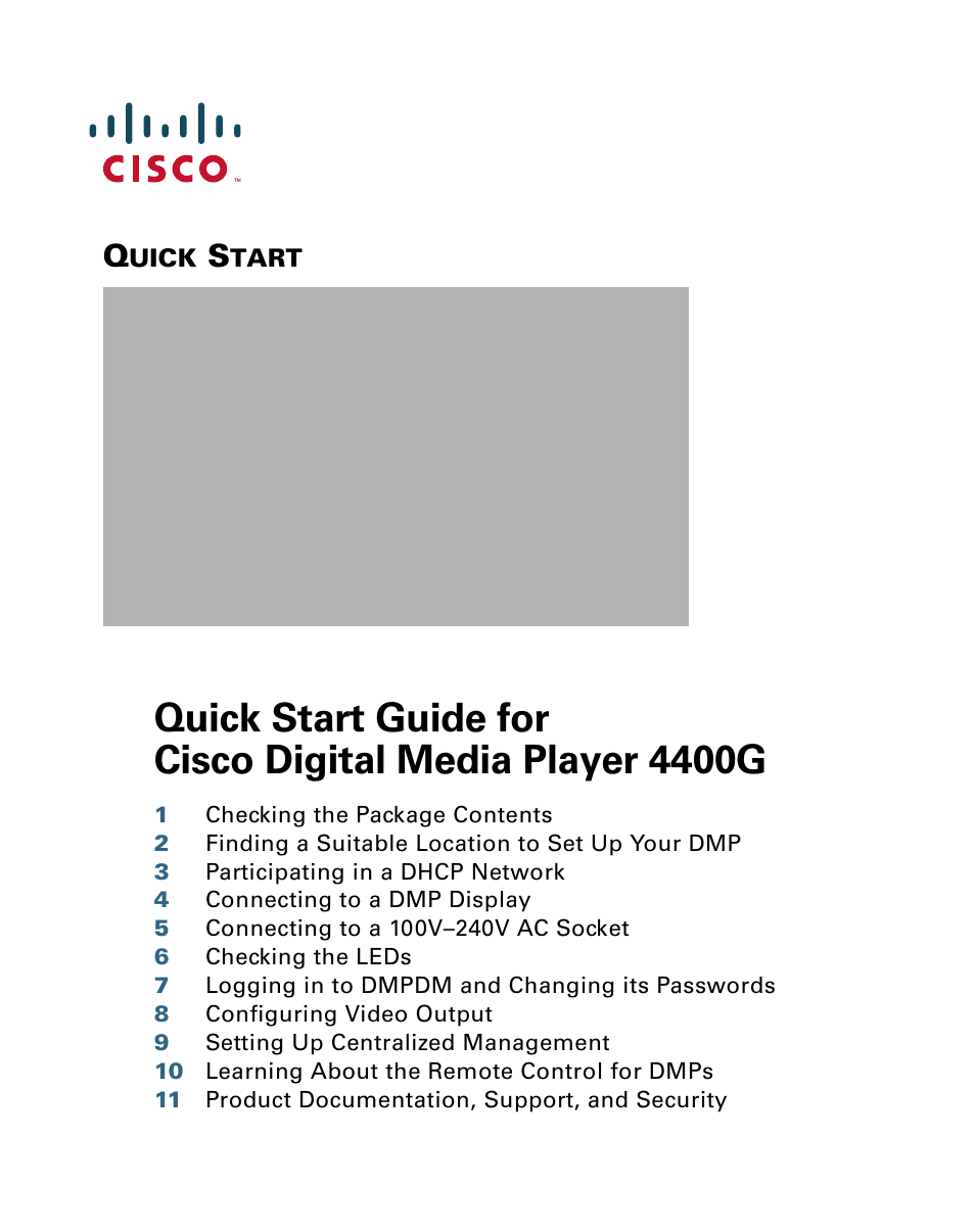 Cisco 4400G User Manual | 28 pages