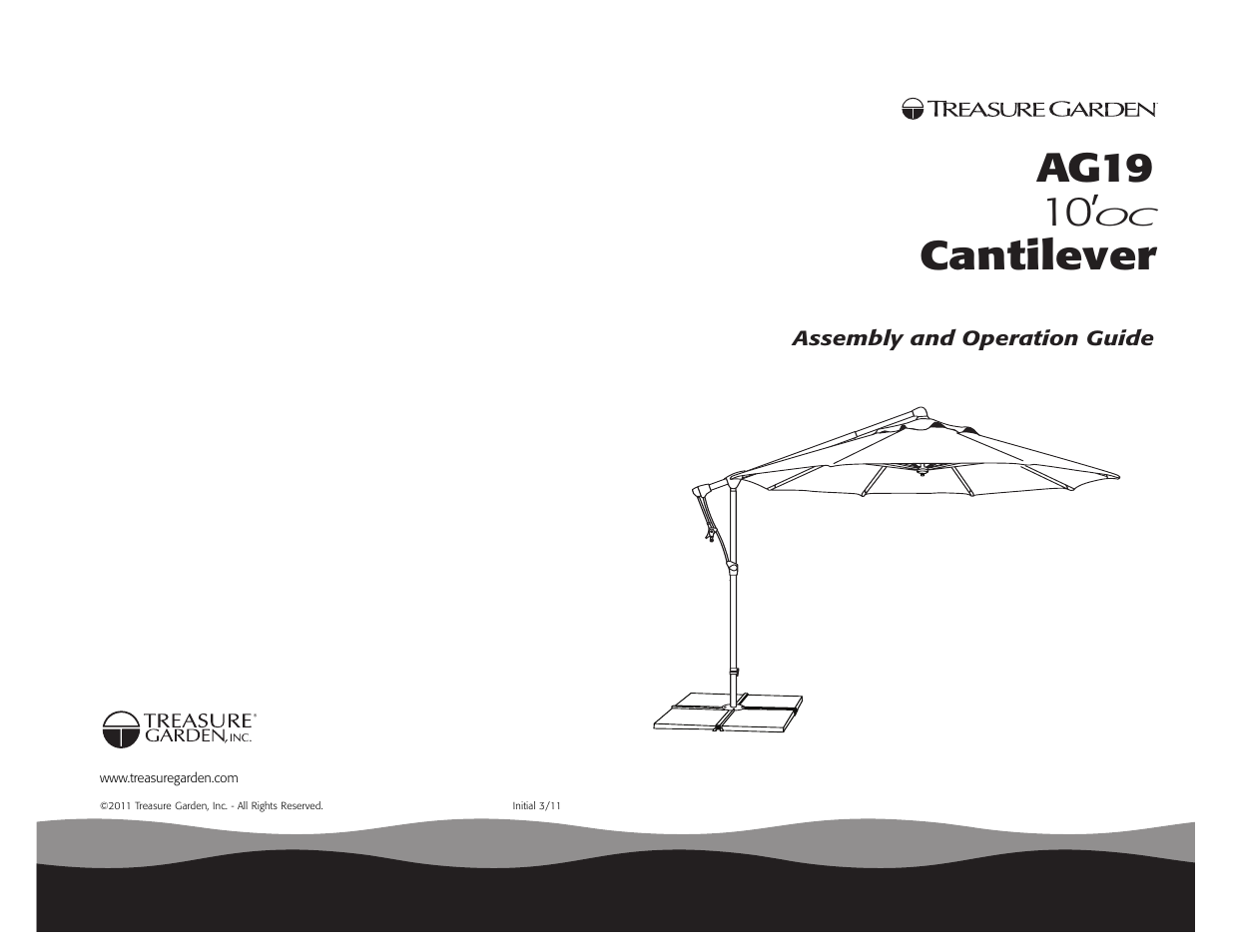 Ag19 10, Cantilever | Treasure Garden AG19 User Manual | Page 8 / 8