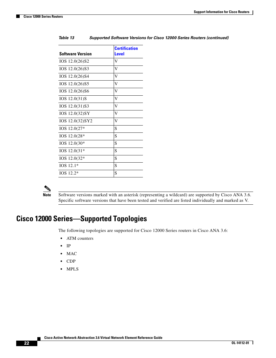 Cisco 12000 series-supported topologies | Cisco 7200 User Manual | Page 14 / 50