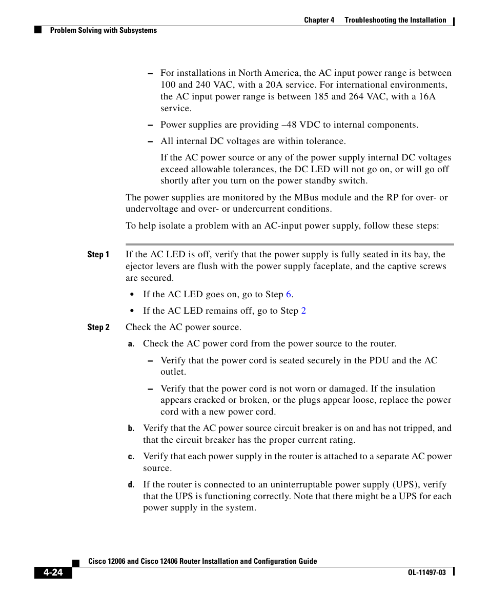 Cisco 12406 User Manual | Page 24 / 36