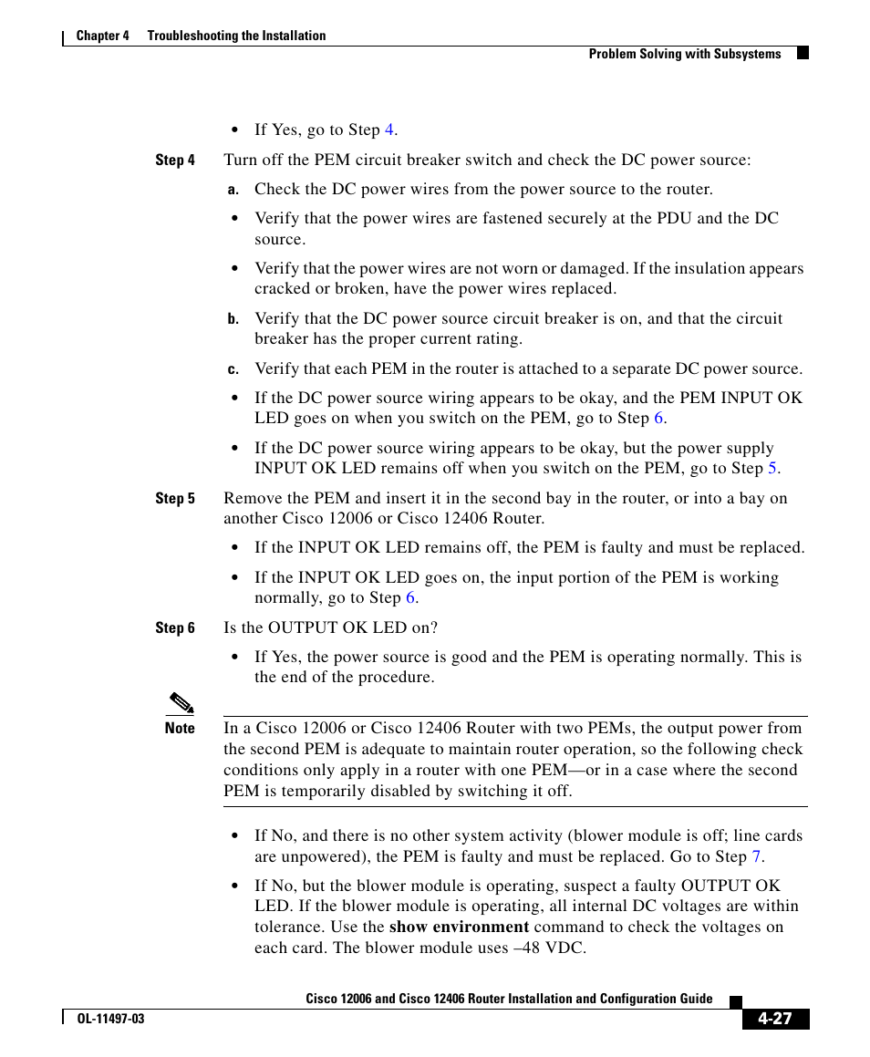 Cisco 12406 User Manual | Page 27 / 36