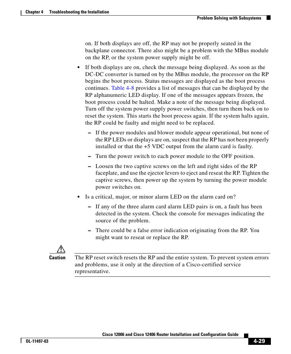 Cisco 12406 User Manual | Page 29 / 36